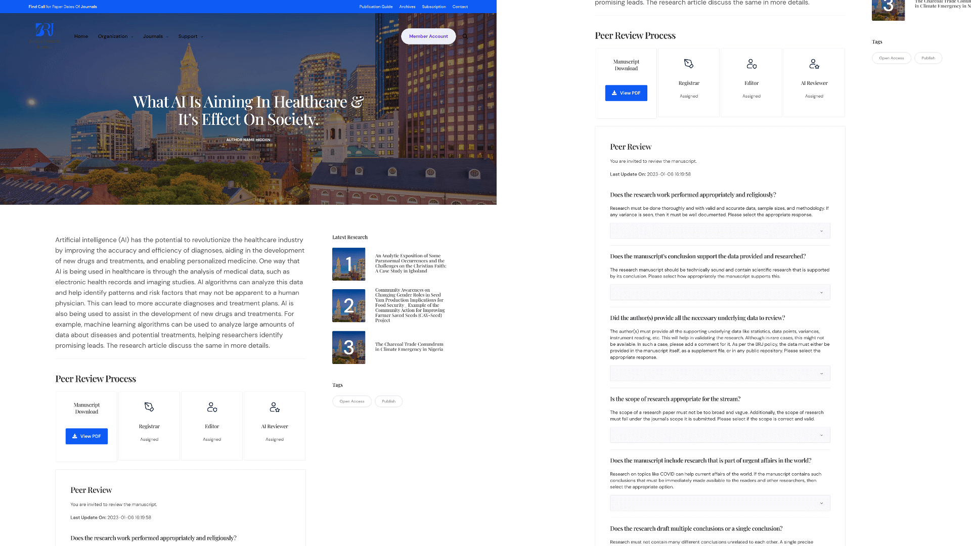 Peer Reviewers - Boston Research Journals
